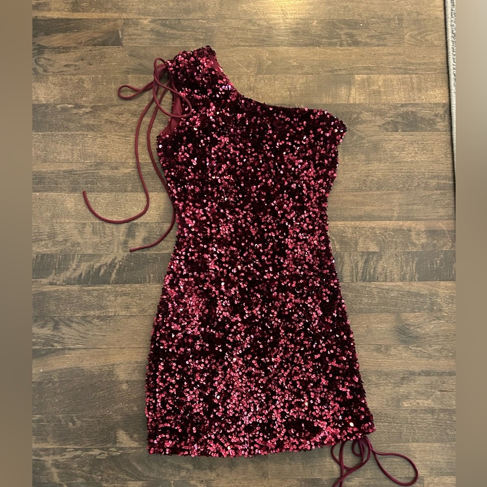 Lucy in the Sky red sequin dress